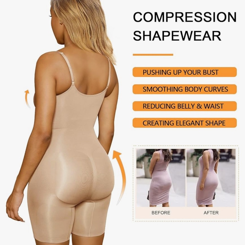Shapewear Bodysuit Tummy Control Body Shaper - Picture 5 of 6